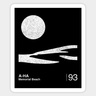 Memorial Beach / Minimalist Graphic Fan Artwork Design Magnet